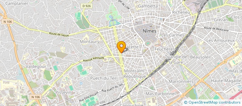 localisation de l'entreprise SYNDIC COP LE CAMARGUE  NIMES