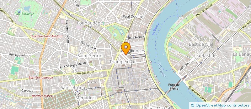 localisation de l'entreprise SYNDIC COP RES 21 QUAI DE BACALAN  BORDEAUX