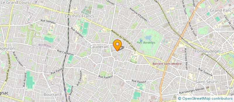 localisation de l'entreprise SYNDIC COP RES LE PARC DE CAUDERAN DAUPHINE  BORDEAUX