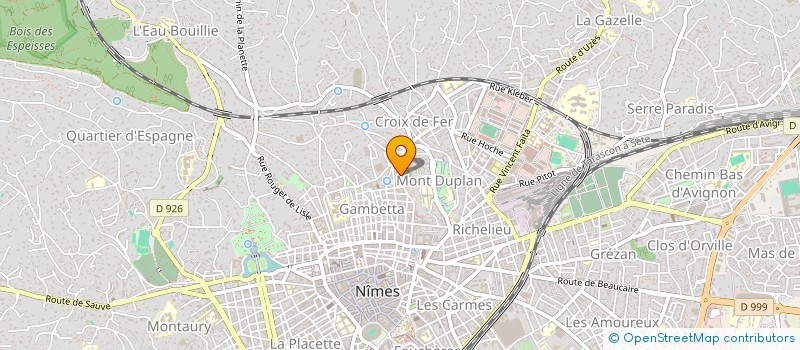 localisation de l'entreprise SYNDIC COP TERRASSES MT DUPLAN  NIMES