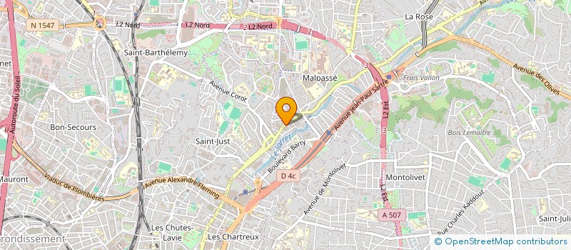 localisation de l'entreprise SYNDIC COPPRO ROC FONTVIELLE à MARSEILLE
