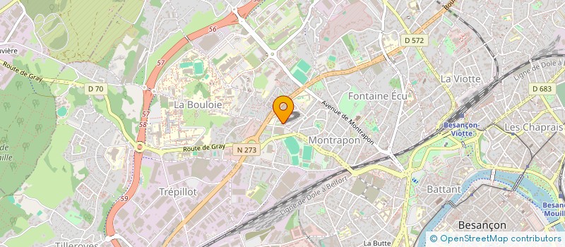 localisation de l'entreprise SYNDIC COPR COUBERTIN  BESANCON