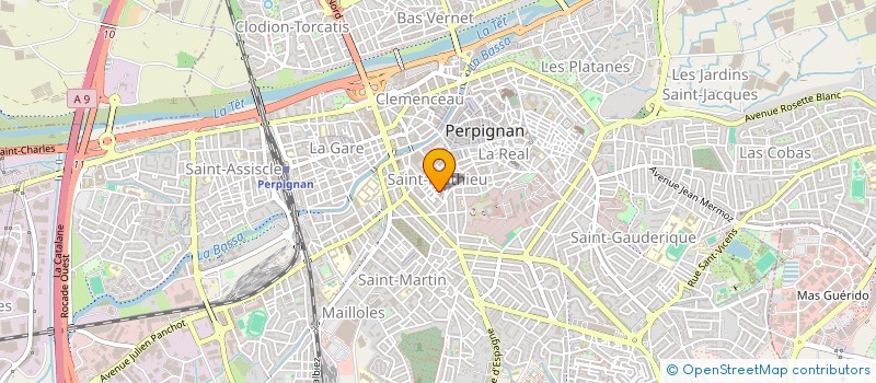 localisation de l'entreprise SYNDIC COPR. RES 4 BIS R DES MACONS  PERPIGNAN