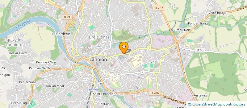 localisation de l'entreprise SYNDIC COPR RES BEAUCHAMPS  LANNION