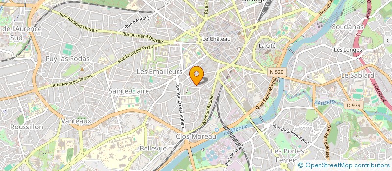 localisation de l'entreprise SYNDIC COPR. RESID. WALDECK ROUSSEAU  LIMOGES