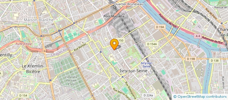 localisation de l'entreprise SYNDIC COPRO 013 RUE PIERRE BROSSOLETTE à IVRY-SUR-SEINE