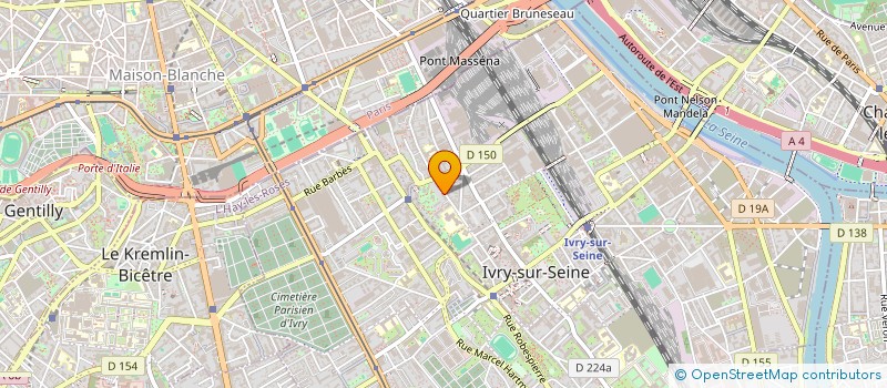 localisation de l'entreprise SYNDIC COPRO 061-063 RUE GABRIEL PERI à IVRY-SUR-SEINE