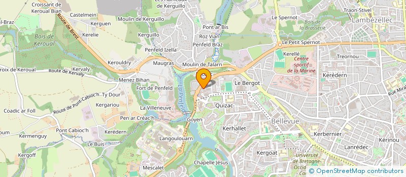localisation de l'entreprise SYNDIC COPRO 1 R DE LANNION à BREST