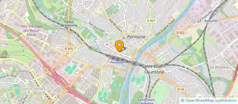 localisation de l'entreprise SYNDIC COPRO 1 RUE THIERS  PONTOISE