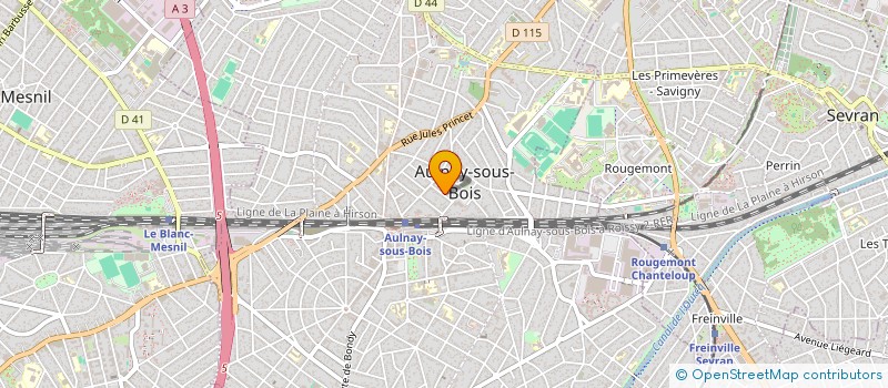 localisation de l'entreprise SYNDIC COPRO 10 RUE MASSENET à AULNAY SOUS BOIS