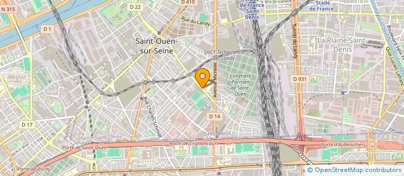 localisation de l'entreprise SYNDIC COPRO 107 RUE DR BAUER à SAINT-OUEN-SUR-SEINE