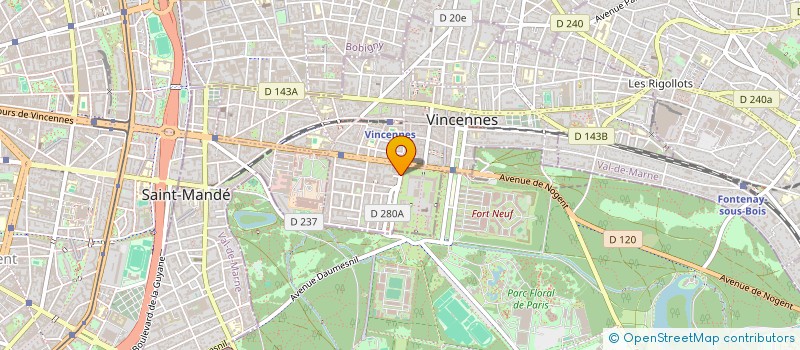 localisation de l'entreprise SYNDIC COPRO 10AVE GAL GAULLE à VINCENNES