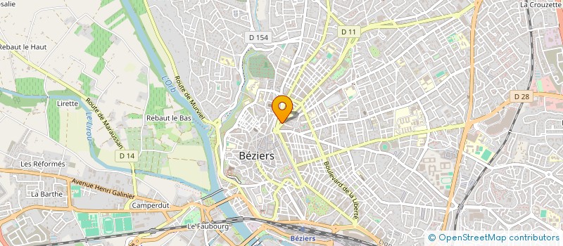 localisation de l'entreprise SYNDIC COPRO 11 AVENUE G.CLEMENCEAU  BEZIERS