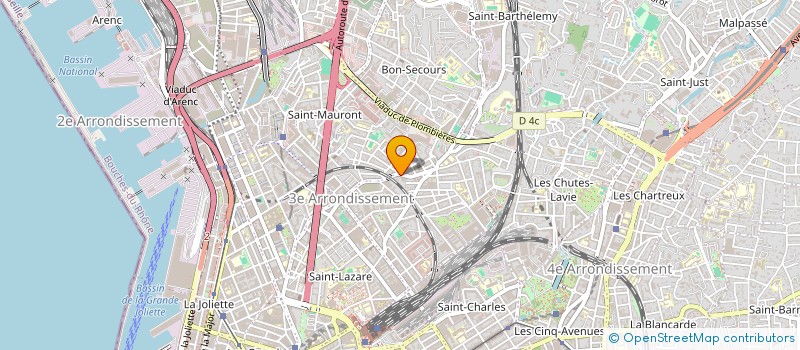 localisation de l'entreprise SYNDIC COPRO 112 RUE LOUBON à MARSEILLE