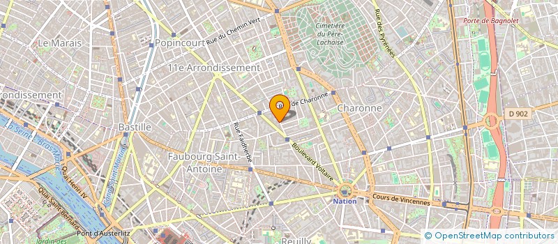 localisation de l'entreprise SYNDIC COPRO 13 RUE LEON FROT  PARIS