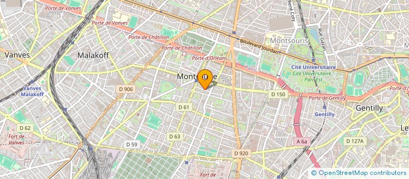 localisation de l'entreprise SYNDIC COPRO 14 RUE SADI CARNOT  MONTROUGE