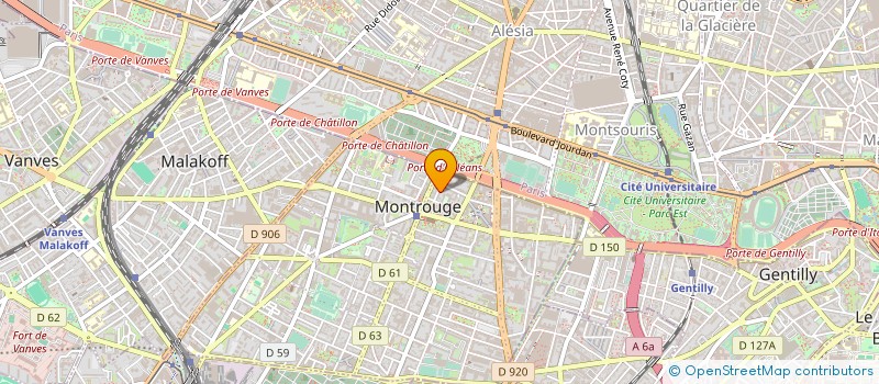 localisation de l'entreprise SYNDIC COPRO 15 RUE EDGAR QUINET  MONTROUGE