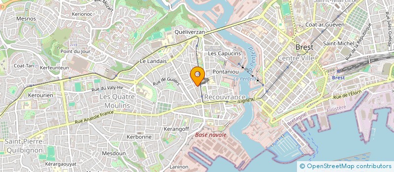 localisation de l'entreprise SYNDIC COPRO 15 RUE GUILBAUD à BREST