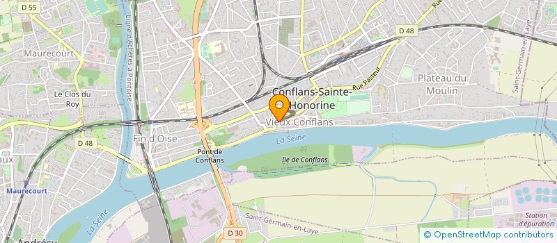 localisation de l'entreprise SYNDIC COPRO 15 RUE MAURICE BERTEAUX  CONFLANS-SAINTE-HONORINE