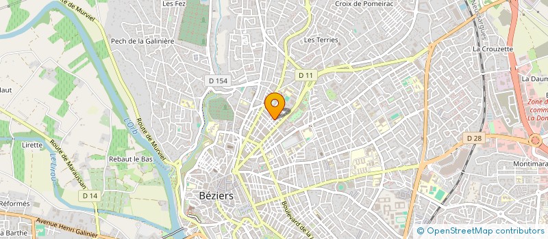 localisation de l'entreprise SYNDIC COPRO 16 RUE AMPERE  BEZIERS