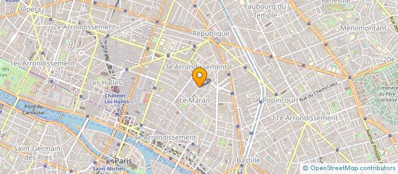 localisation de l'entreprise SYNDIC COPRO 16 RUE CHARLOT  PARIS