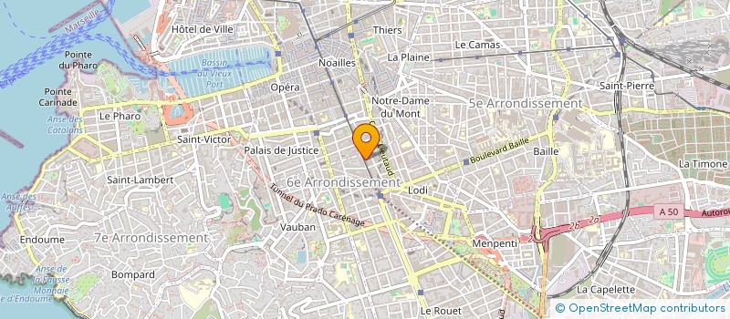 localisation de l'entreprise SYNDIC COPRO 167 RUE DE ROME à MARSEILLE