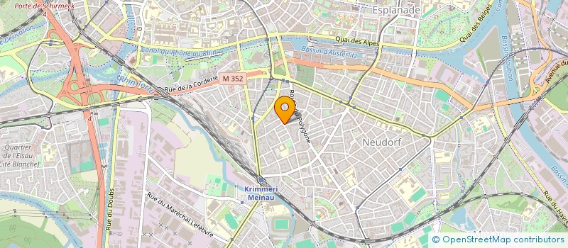 localisation de l'entreprise SYNDIC COPRO 19 RUE DE MULHOUSE à STRASBOURG