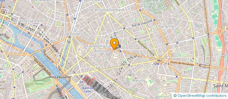 localisation de l'entreprise SYNDIC  COPRO  197 RUE DU FG ST ANTOINE  PARIS 11