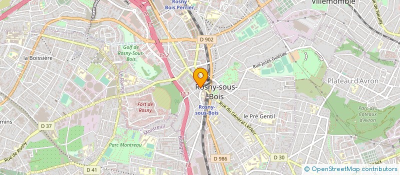 localisation de l'entreprise SYNDIC COPRO 2 RUE MARECHAL MAUNOURY à ROSNY-SOUS-BOIS