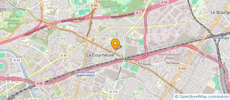 localisation de l'entreprise SYNDIC COPRO 2 RUE VILLOT à LA COURNEUVE