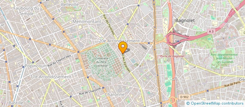 localisation de l'entreprise SYNDIC COPRO 209 PYRENEES-24 RAMUS  PARIS