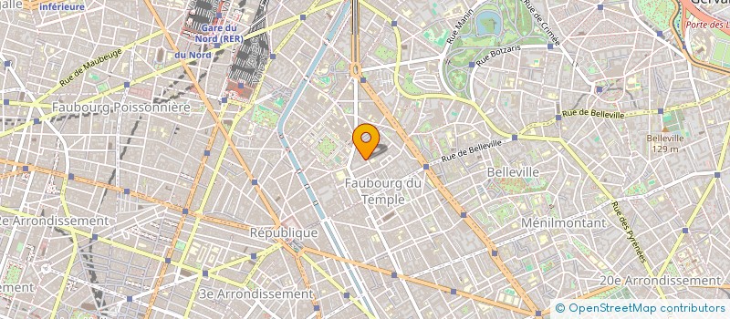 localisation de l'entreprise SYNDIC COPRO 209 RUE ST MAUR  PARIS