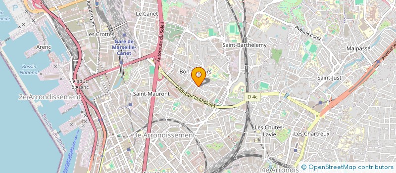 localisation de l'entreprise SYNDIC COPRO 22 BD PAUL ARENE  MARSEILLE