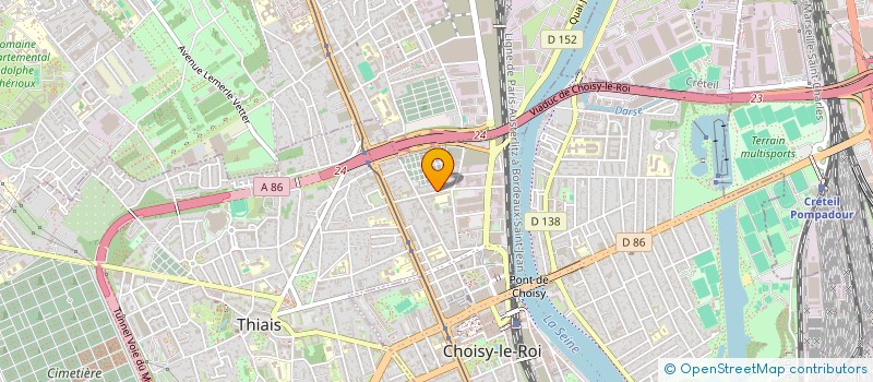 localisation de l'entreprise SYNDIC COPRO 22BIS DU DOCTEUR ROUX à CHOISY LE ROI