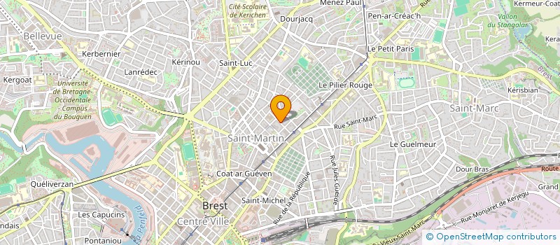 localisation de l'entreprise SYNDIC COPRO 23 R DE TURENNE à BREST