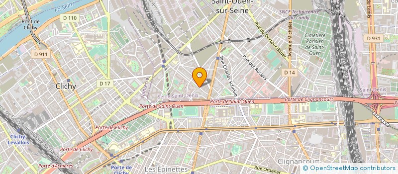localisation de l'entreprise SYNDIC COPRO 25 RUE PASTEUR  SAINT-OUEN-SUR-SEINE