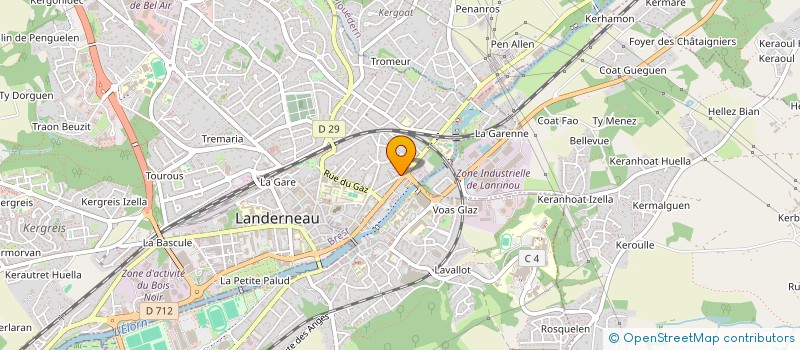 localisation de l'entreprise SYNDIC COPRO 27 R JACQUES CARTIER à LANDERNEAU