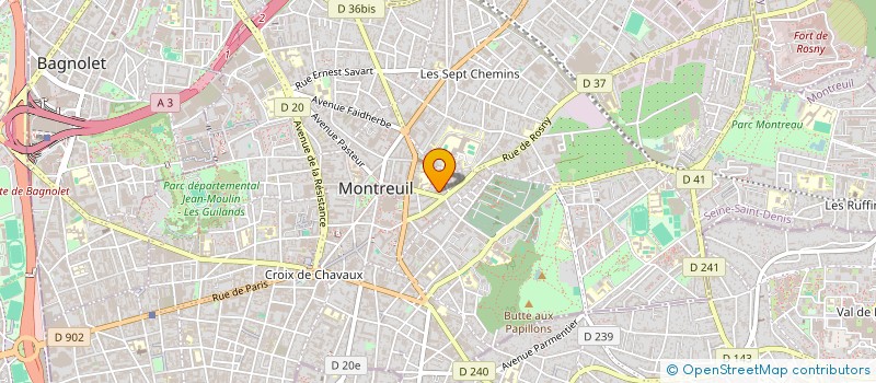 localisation de l'entreprise SYNDIC COPRO 29 33 RUE WALWEIN à MONTREUIL