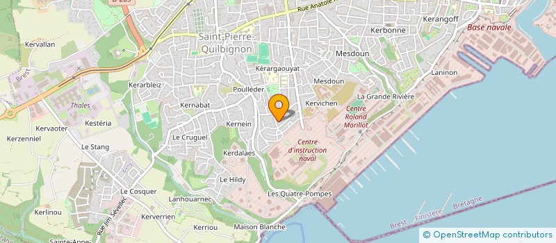 localisation de l'entreprise SYNDIC COPRO  3 AU 15 RES FREGATE THETIS à BREST
