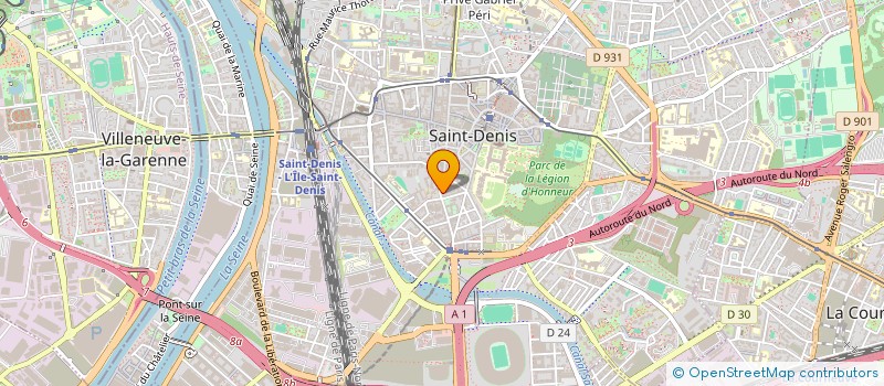 localisation de l'entreprise SYNDIC COPRO 30 RUE GABRIEL PERI  SAINT-DENIS