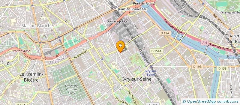 localisation de l'entreprise SYNDIC COPRO 31 RUE CHRISTOPHE COLOMB  IVRY-SUR-SEINE
