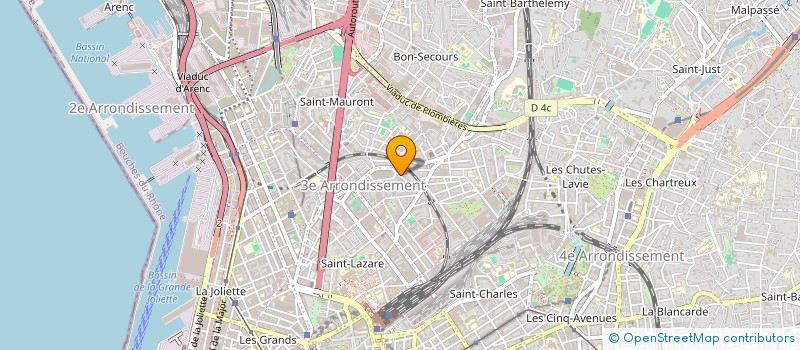 localisation de l'entreprise SYNDIC COPRO 34 BD BOUES à MARSEILLE