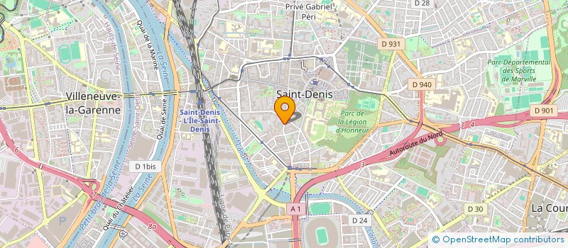 localisation de l'entreprise SYNDIC COPRO 35 RUE GABRIEL PERI  SAINT-DENIS