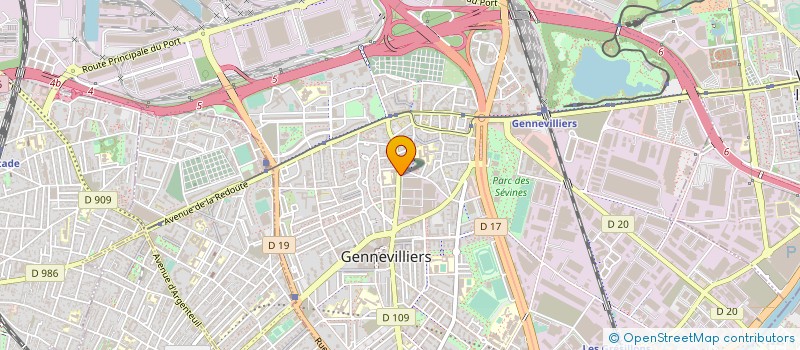 localisation de l'entreprise SYNDIC COPRO 36-38 R JEAN JAURES à GENNEVILLIERS