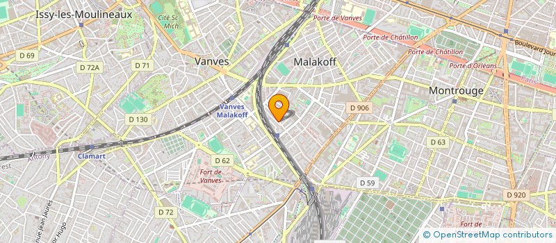 localisation de l'entreprise SYNDIC COPRO 38 R ETIENNE DOLET  MALAKOFF