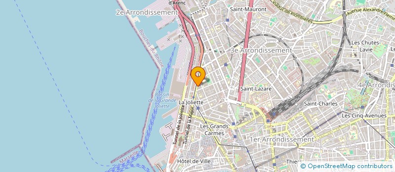 localisation de l'entreprise SYNDIC COPRO 40 BD DE DUNKERQUE à MARSEILLE