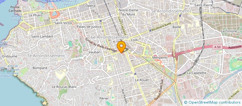 localisation de l'entreprise SYNDIC COPRO 41 RUE ST SEBASTIEN à MARSEILLE