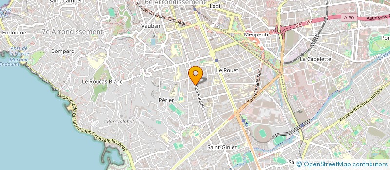 localisation de l'entreprise SYNDIC COPRO 410 RUE PARADIS à MARSEILLE