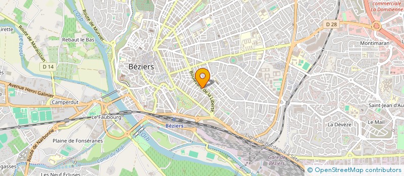 localisation de l'entreprise SYNDIC COPRO 46 BD DE LA LIBERTE  BEZIERS