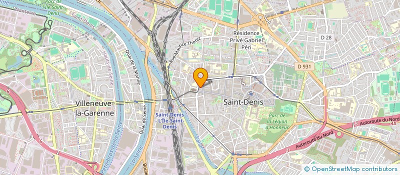 localisation de l'entreprise SYNDIC COPRO 46 BD JULES GUESDE  SAINT-DENIS